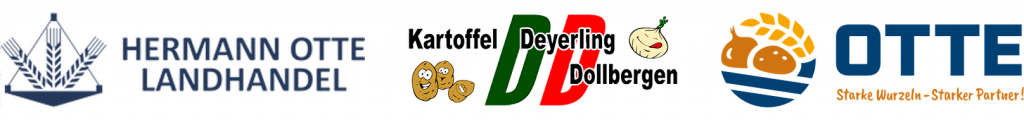 OTTE GmbH Fusion. Logos der Hermann Otte Landhandel GmbH, Kartoffel Deyerling GmbH, OTTE GmbH