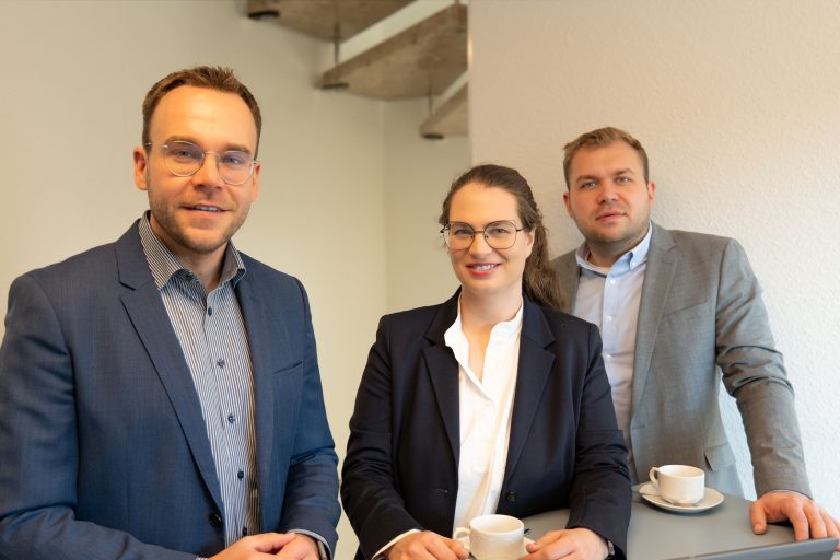 Die Geschäftsleitung der OTTE GmbH. Lennard Otte, Josephine Otte-Hartlaub, Ludger Otte